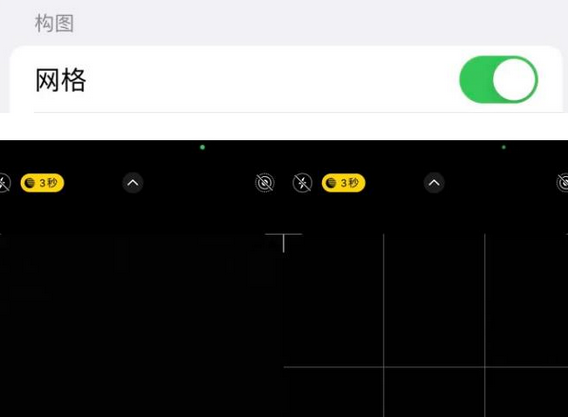 厚街镇苹果手机维修网点分享iPhone如何开启九宫格构图功能